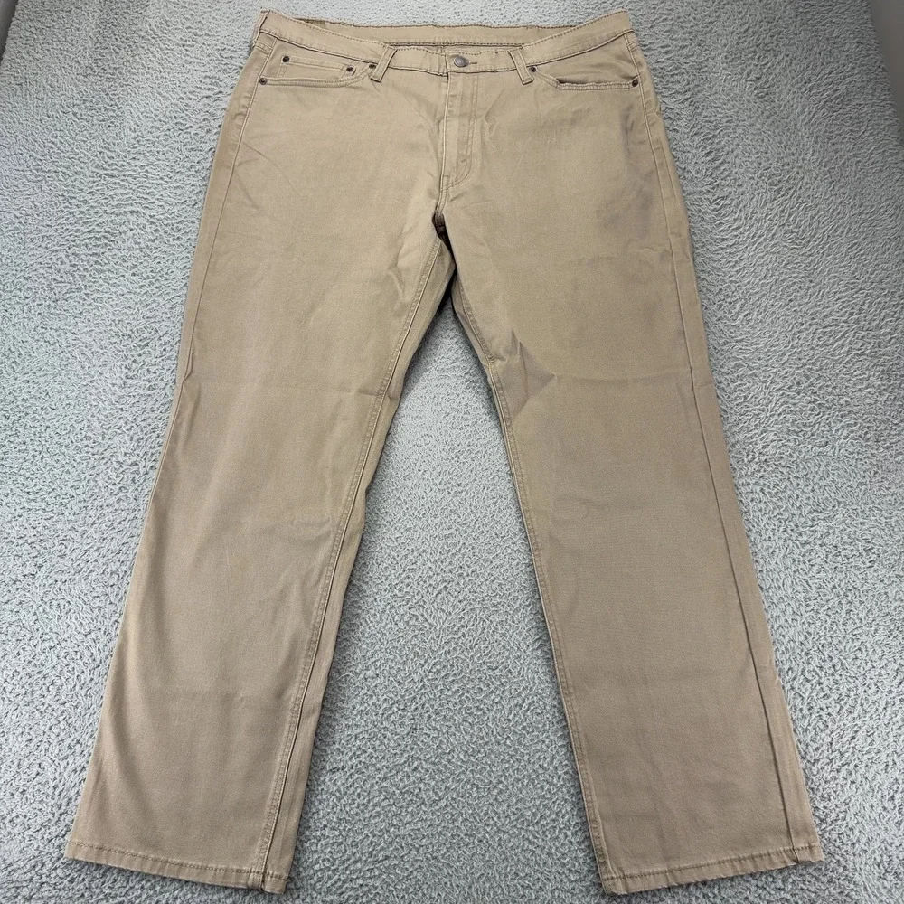 Levi's 541 Athletic Fit Jeans Mens 40x32 Khaki Tan Stretch Denim Pants Casual